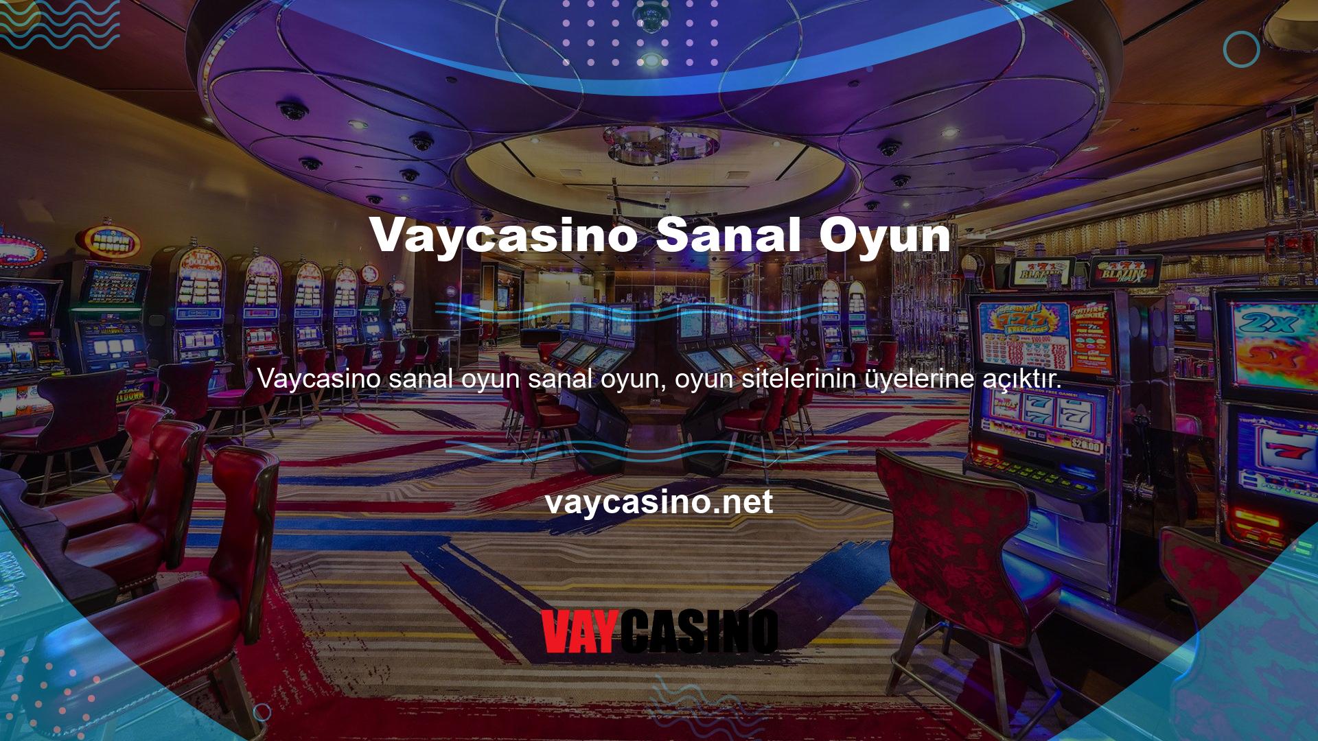 Vaycasino sanal bahis seçeneklerinin dahil edilmesi, sanal tazılara, at yarışlarına ve diğer etkinliklere bahis oynamanıza olanak tanır